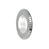 Decorative Round Silver Sunburst Wall Mirror – 100 x 100 cm